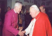 Aartsbisschop Antonius Jan Glazemaker ontmoet Paus Johannes Paulus II